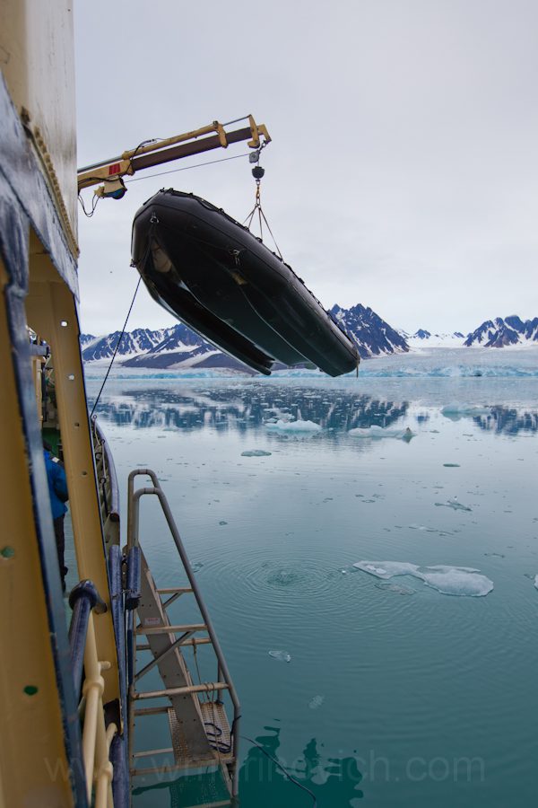 "Zodiac launch - Svalbard - Marinovich Wildlife Photography"