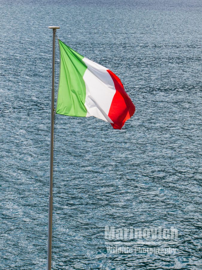 "Italian Flag, Lake Como- Marinovich Wildlife Photography"