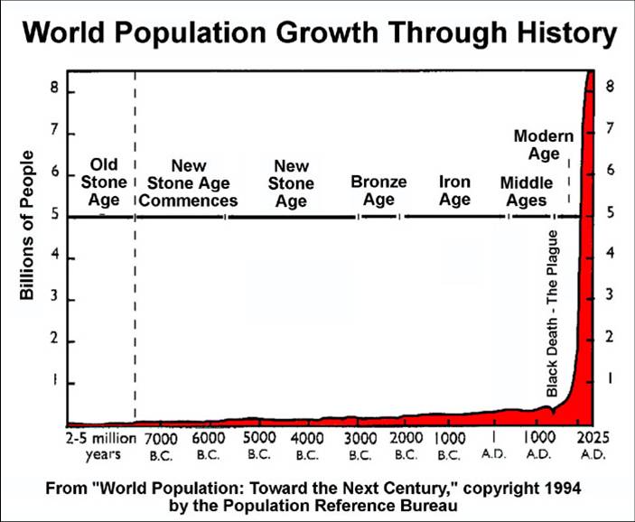 "Population through the ages"