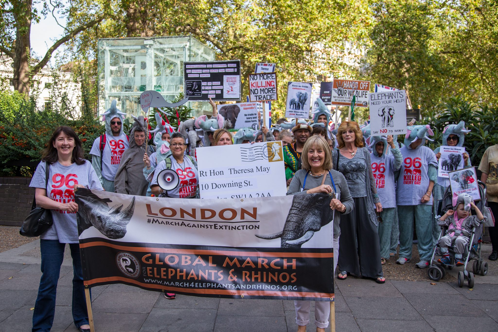 "London March for elephants and Rhino - Marinovich Photography"