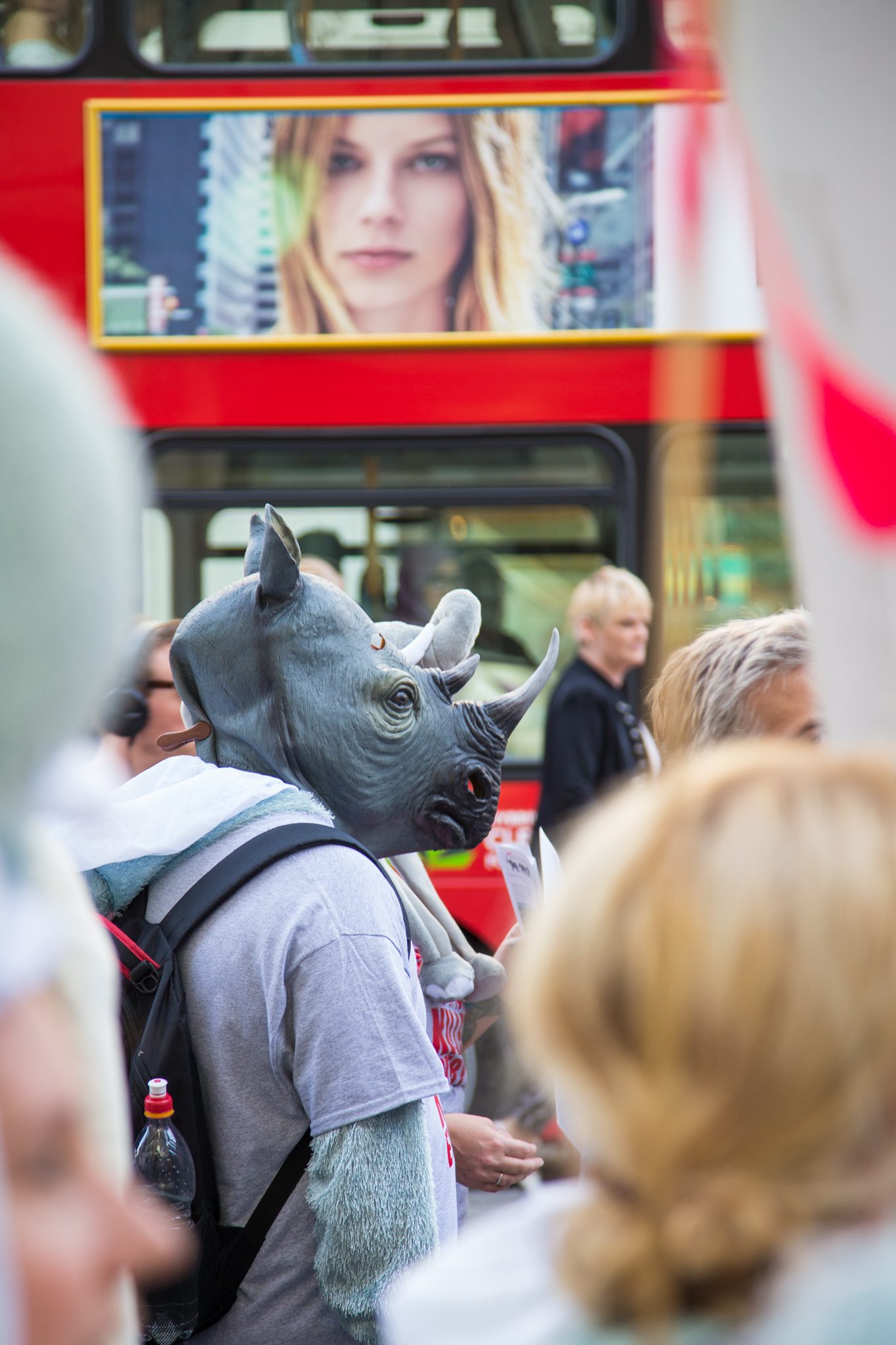 "London March Rhino Sept 2016 - Marinovich Photography"
