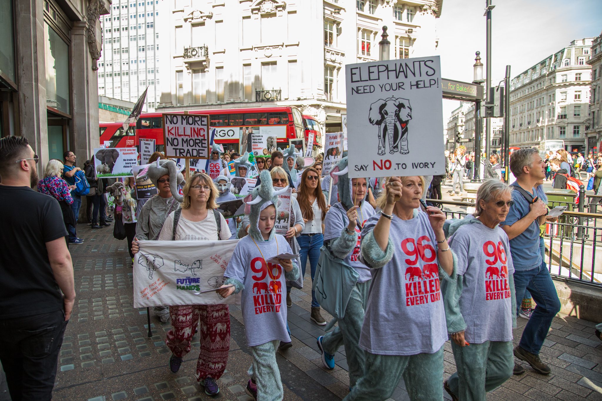 "London March for Elephant and Rhino Sept 2016 - Marinovich Photography"