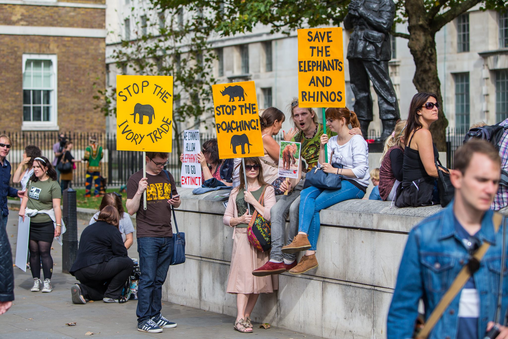 "London March for Elephant and Rhino - Marinovich Photography"