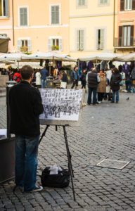 "street artist in rome - Marinovich Photography"