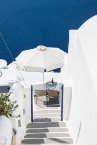 "lunch for two in santorini - Marinovich Photography"