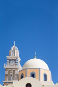 "Church domes of santorini - Marinovich Photography"