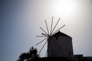 "windmills of Santorini - Wayne Marinovich Photography"