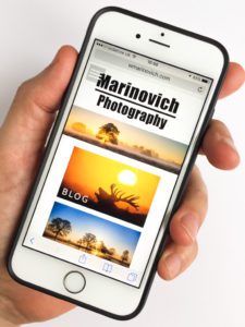 "New website is mobile friendly - Marinovich Photography"