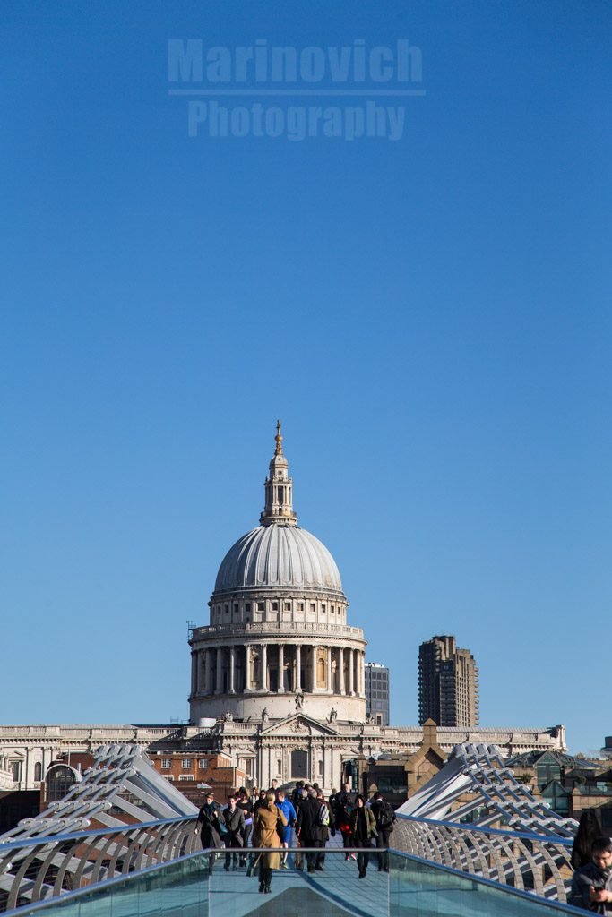 “St Paul's Cathedral from the Millennium Bridge - Marinovich Photography"