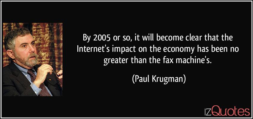"Paul Krugman on the Internet"